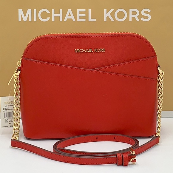 MICHAEL KORS
Jet Set Travel Medium Logo Dome Crossbody Bag FLAME COLOR - Picture 2 of 15